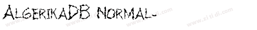 AlgerikaDB Normal字体转换